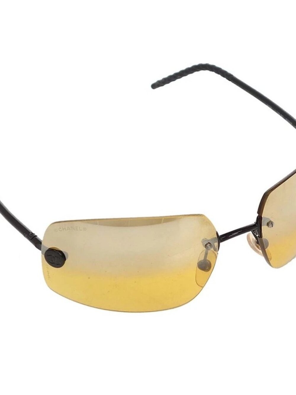 Chanel Sunglasses Eyewear Yellow Small Good 63□16 L2646161 188930
